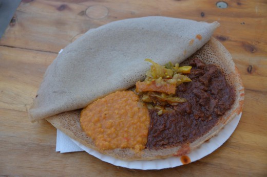 Gemischter eritreischer Teller
