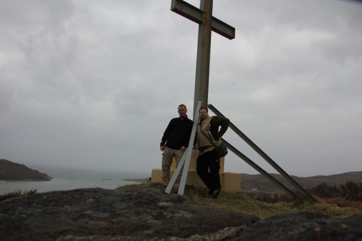 Stefan und ich beim Cross über Morar