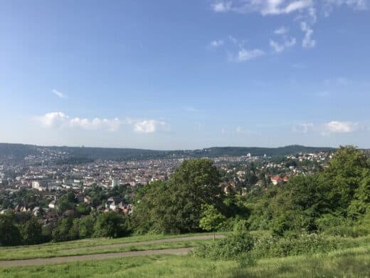 Ausblick auf Stuttgart oben beim Bismarckturm
