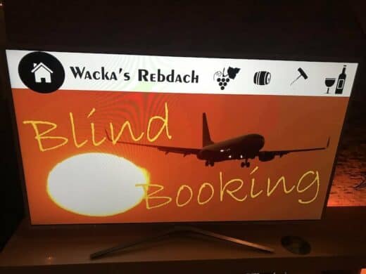 Weinverkostung bei Wacka's Rebdach