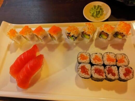 Sushi Menü 4 in der QQ Lounge