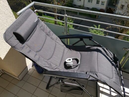 Mein neuer megagroßer bequemer Liegestuhl für den Balkon