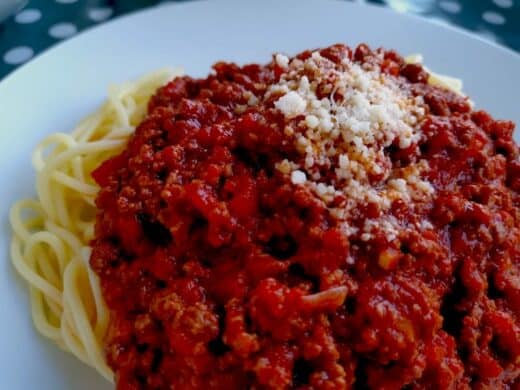 Spaghetti mit Bolognese  zum Reinlegen