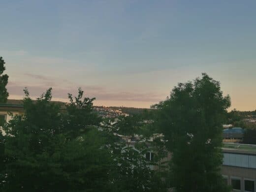 Sonnenuntergang auf meinem Balkon