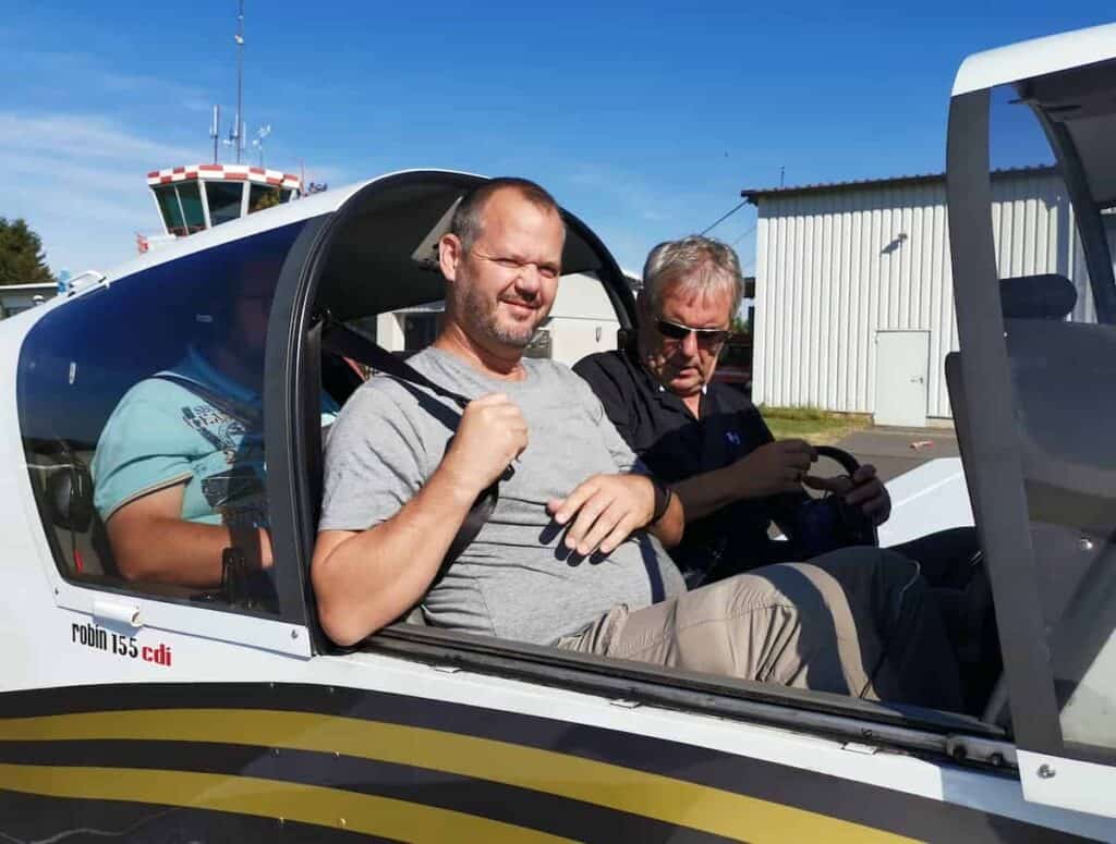 Hubert Mayer om Flugzeug in Churfranken