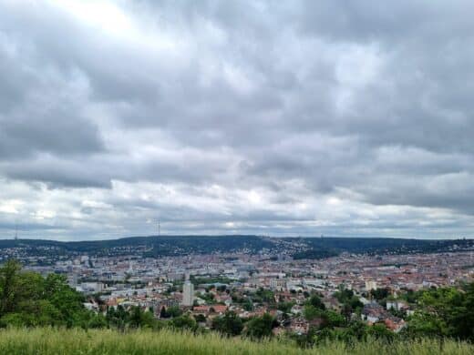 Die Aussicht auf Stuttgart am Bismarckturm