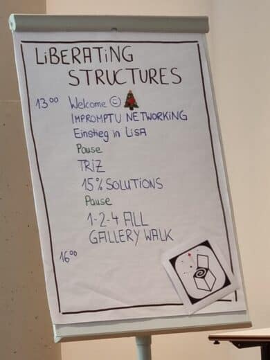 Zeitplan für den Einstiegsworkshop in Liberating Structures
