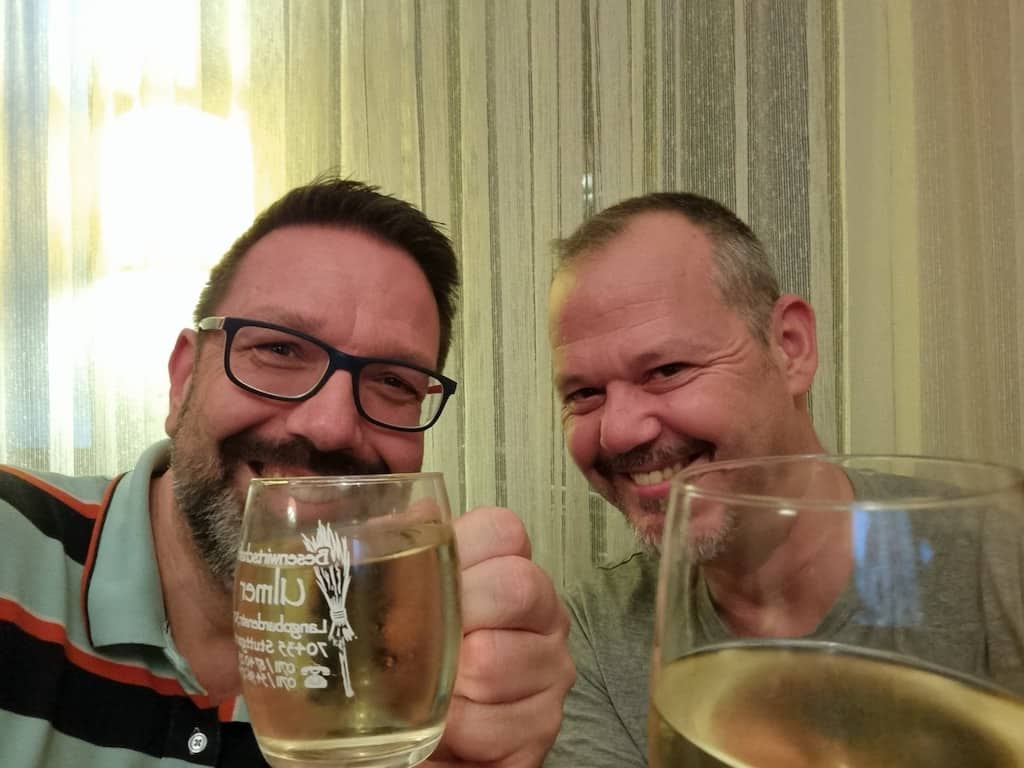 Andre und ich im Ulmers