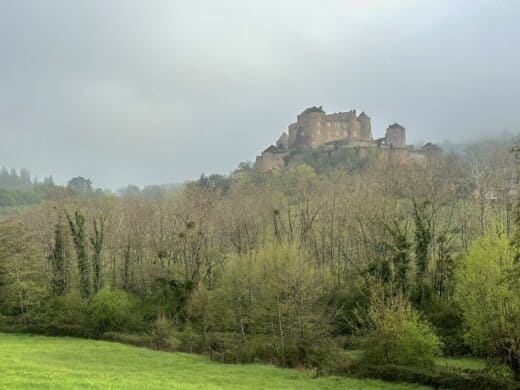 Burg auf dem Weg zum Kloster Cluny