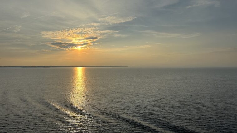 Sonnenuntergang kurz hinter Kiel