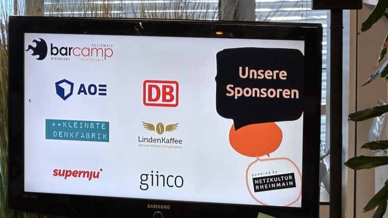 Sponsoren des Barcamp Rhein-Main 2023