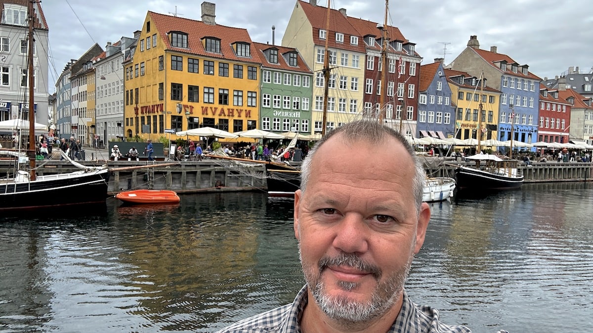 Hubert Mayer im Nyhavn Kopenhagen
