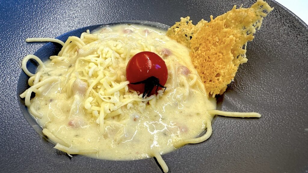 Spaghetti "Carbonara" im Betriebsrestaurant