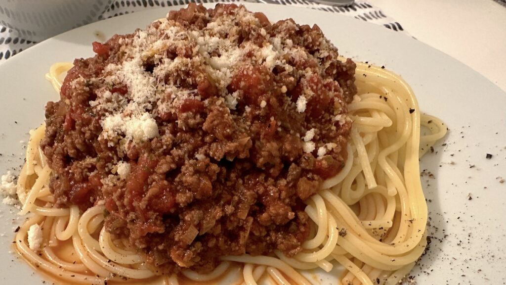 Nics fantastische Bolognese mit Spaghetti