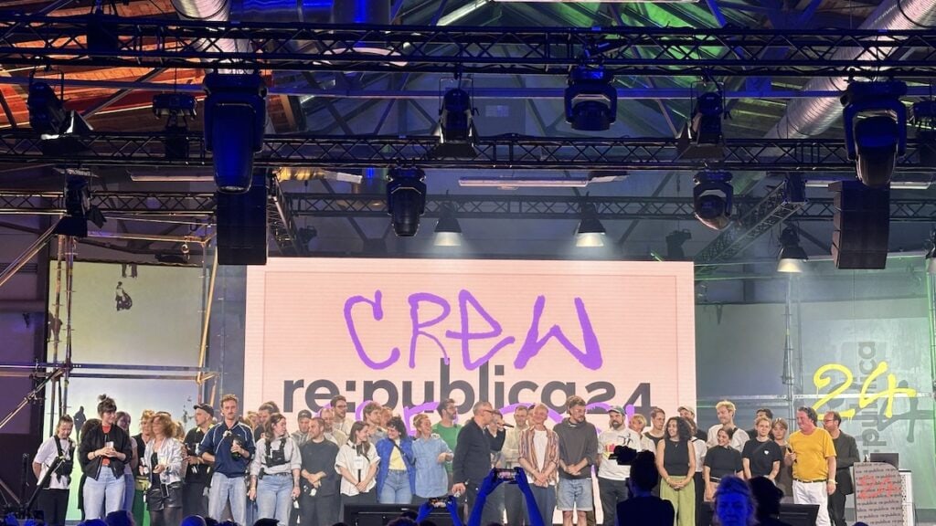 Abschlusssession auf der re:publica mit allen Verantwortlichen für die Veranstaltung