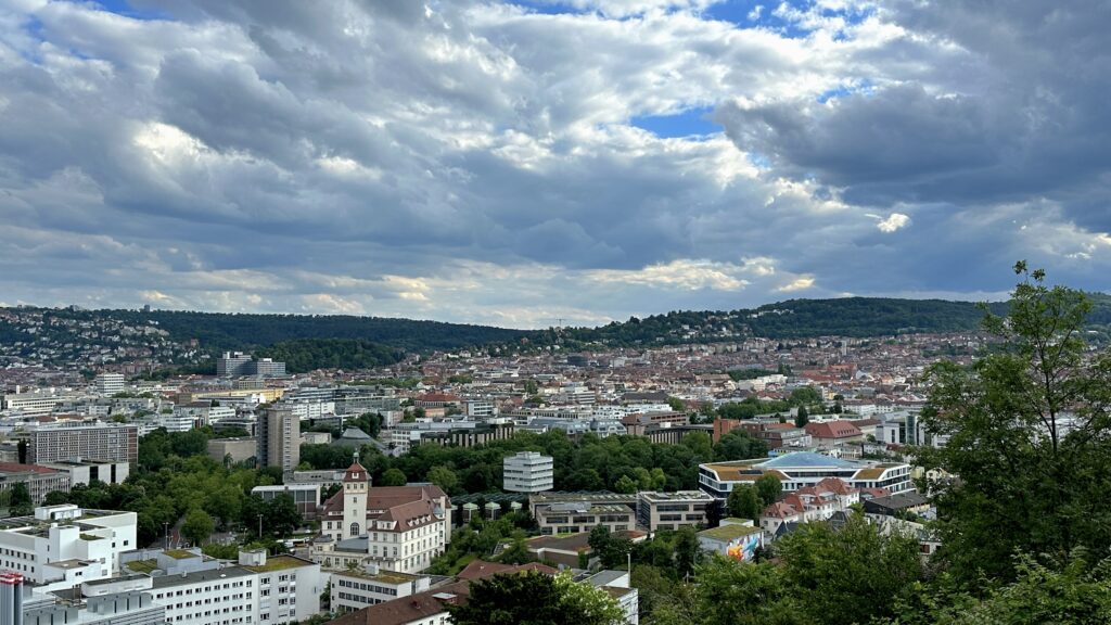 Blick auf Stuttgart bei meinem Spaziergang