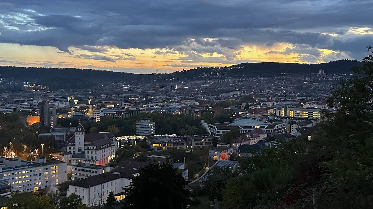 Stuttgart beim Abendspaziergang