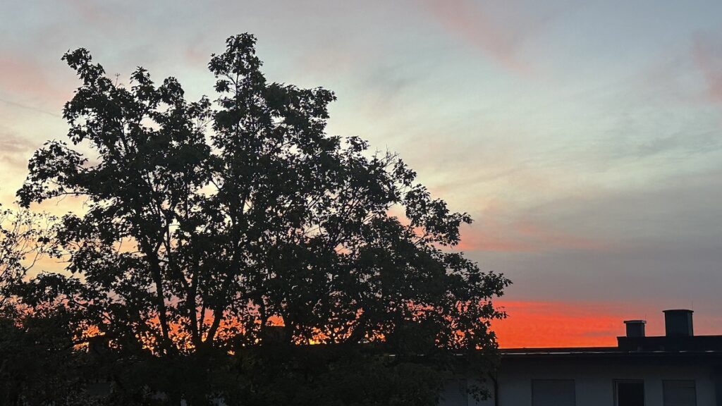 Sonnenaufgang Samstag in Stuttgart