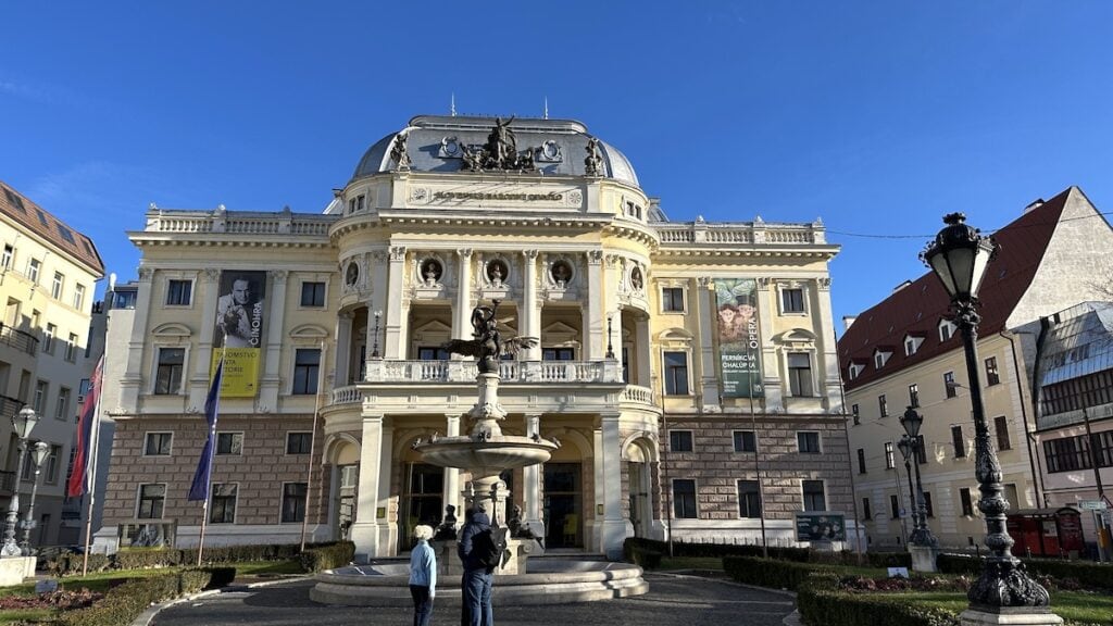 Eines der vielen schönen Häuser in Bratislava