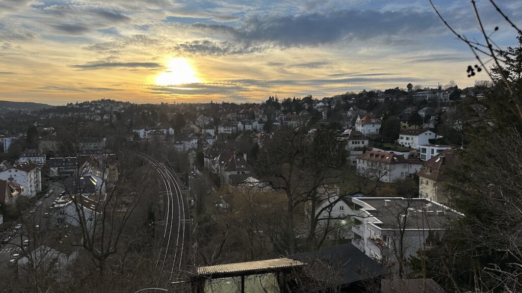 Und abends wieder ein schöner Sonnenuntergang