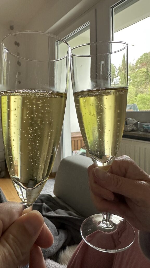 Der Rest vom leckeren Sauvignon blanc Sekt
