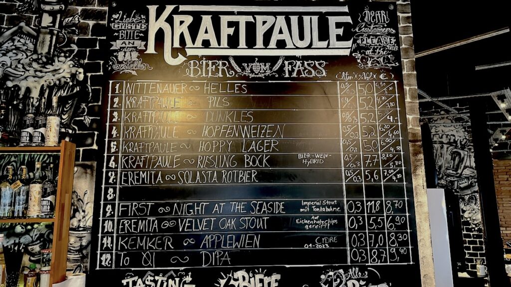 Karte zu Beginn des Besuches im Kraftpaule