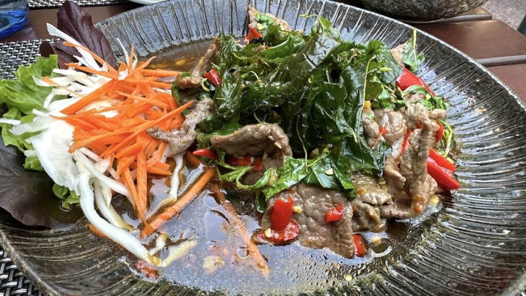 Pad Grapau mit Rindfleisch
