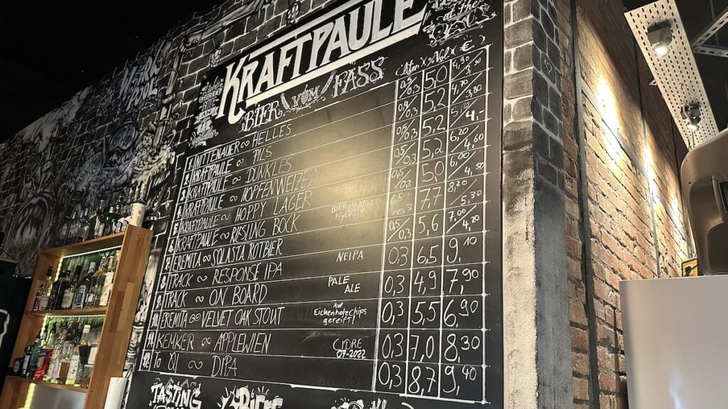 Fassbiere im Kraftpaule am Mittwoch