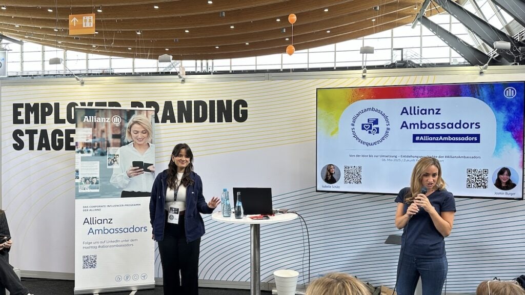 Jasmin Burger und Isabelle Schütz stellen das Allianz Ambassador Programm vor