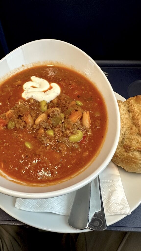 Chili con Carne in der Bahn