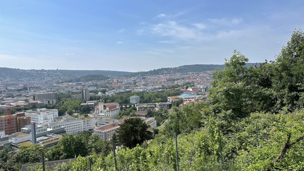 Ausblick beim Spaziergang am Dienstagmorgen