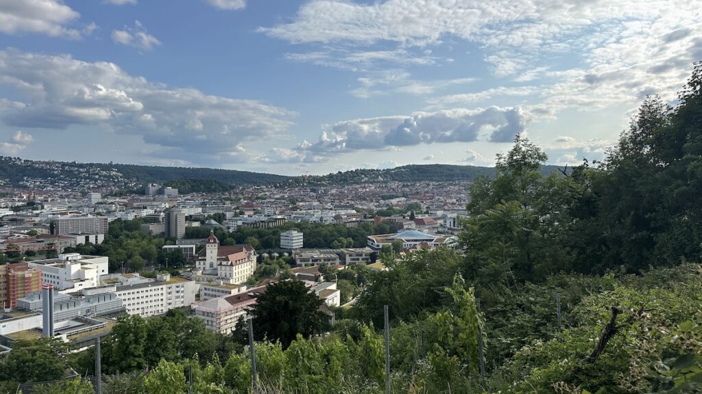 Ausblick über Stuttgart beim Spaziergang