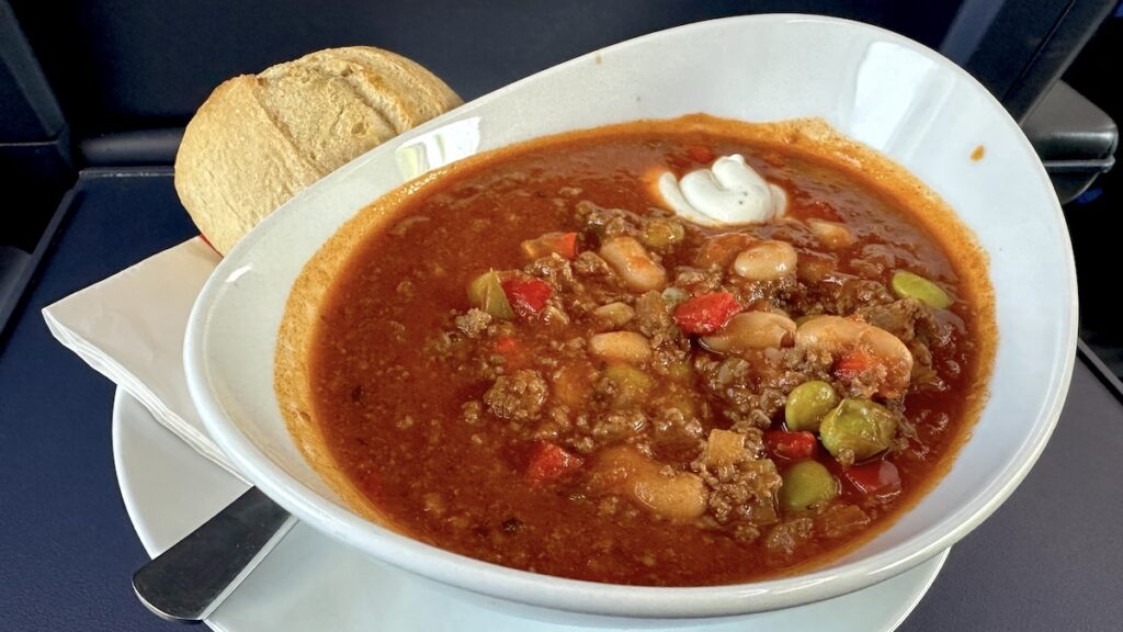Chili con Carne in der Bahn