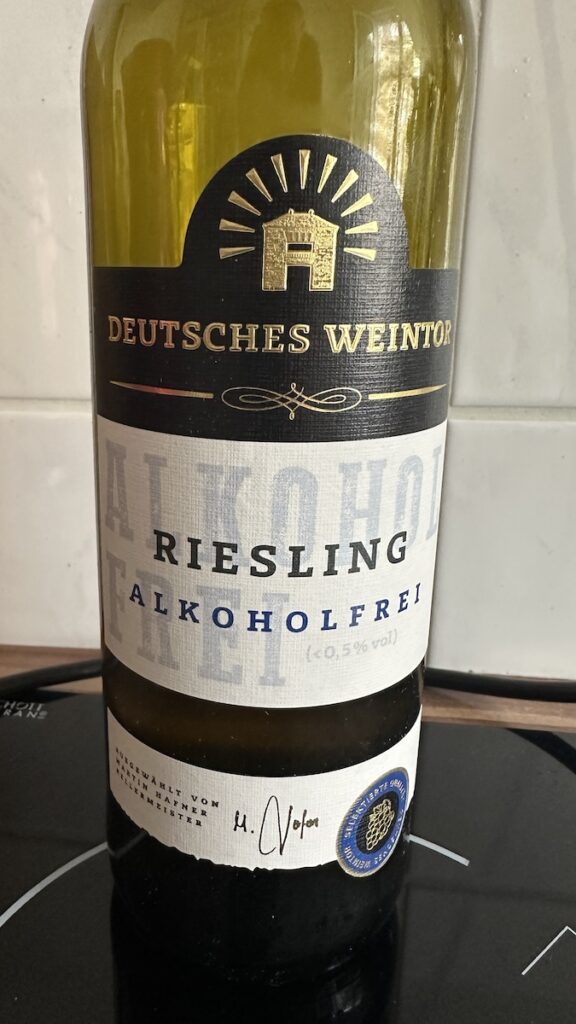 Alkoholfreier Riesling, ebenfalls enttäuschend