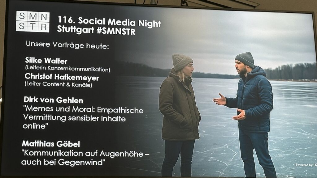 Das Programm der Social Media Night Stuttgart