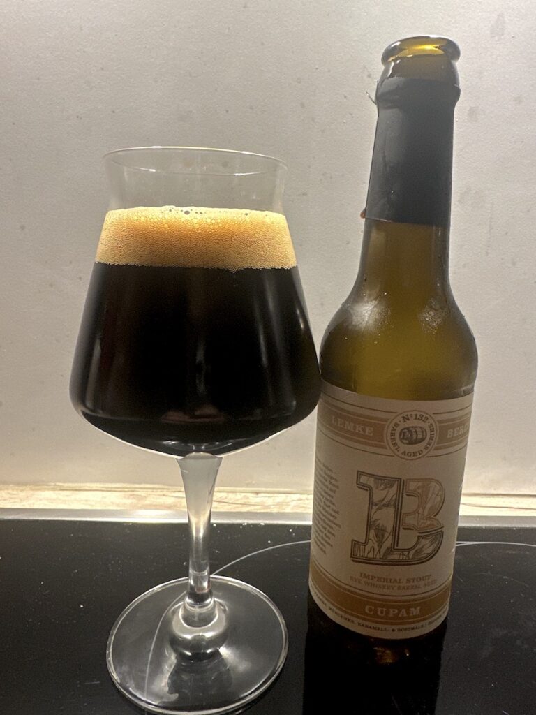 Lemke Cupam (Imperial Stout, fassgelagert im Rye-Whiskey Barrel)
