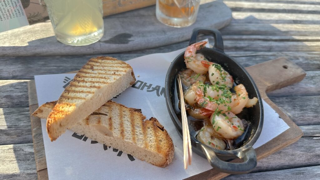Gambas mit Brot