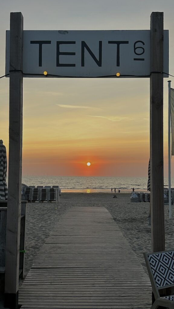 Sonnenuntergang am Tent 6
