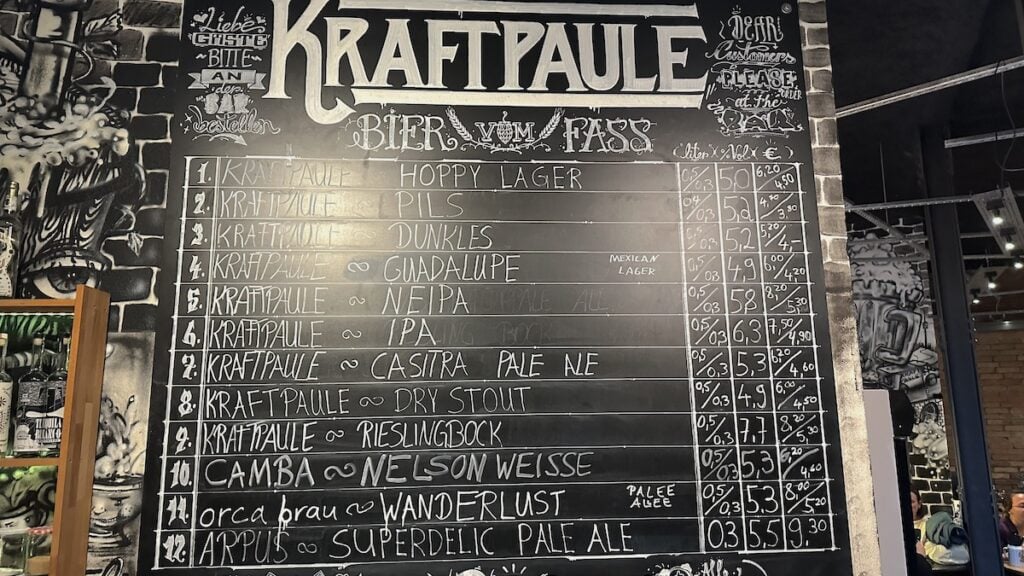 Biere vom Zapf im Kraftpaule