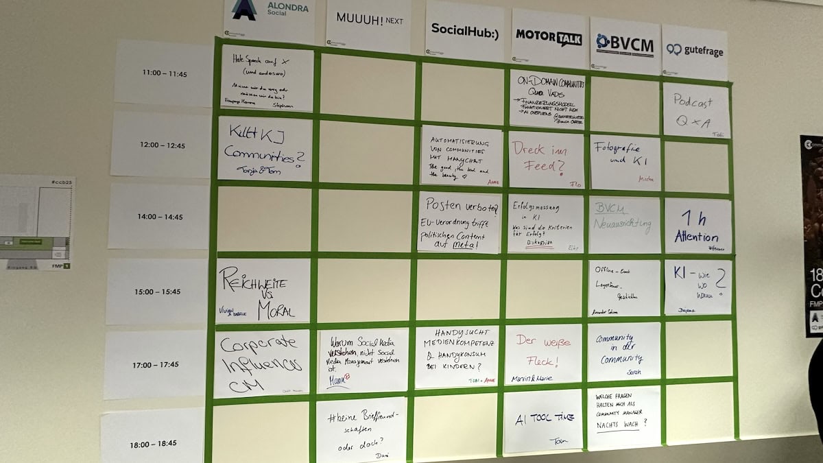 Sessionplan #ccb25, noch nicht ganz vollständig