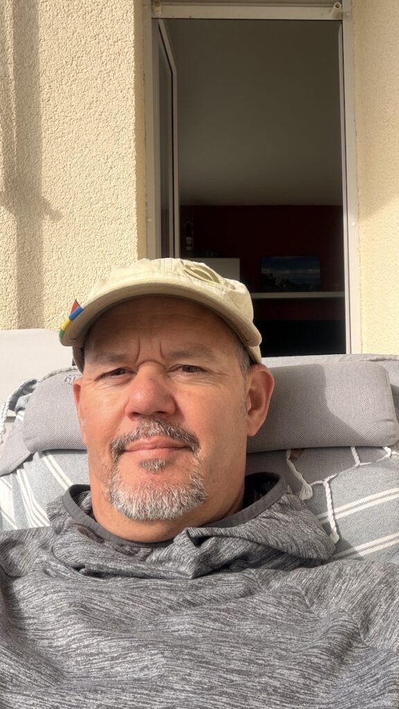 Kurze Restpause auf dem Balkon und ein Selfie mit dem neuen iPhone