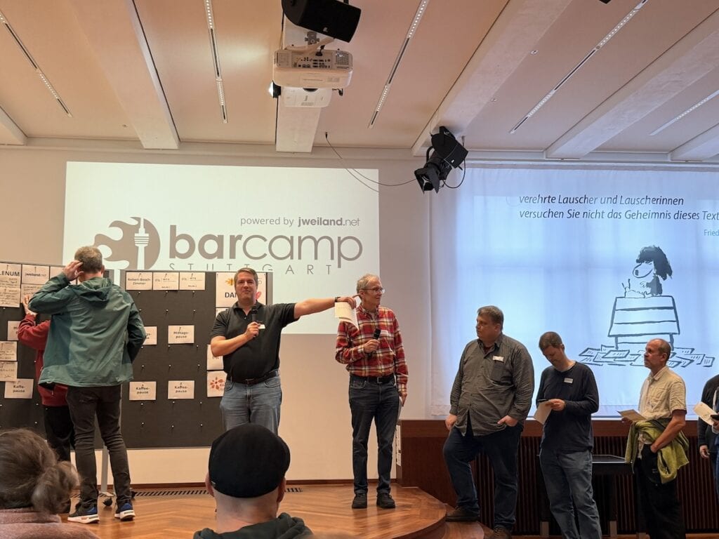 Sessionplanung beim Barcamp Stuttgart 2025