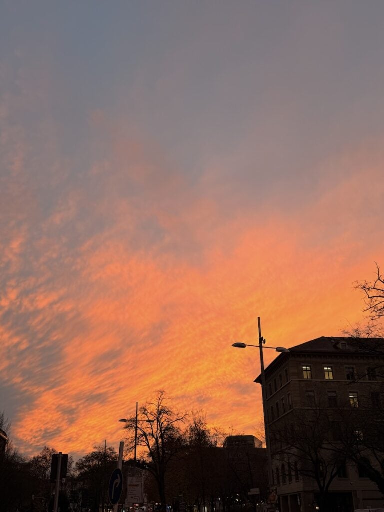 Sonnenuntergang in Stuttgart
