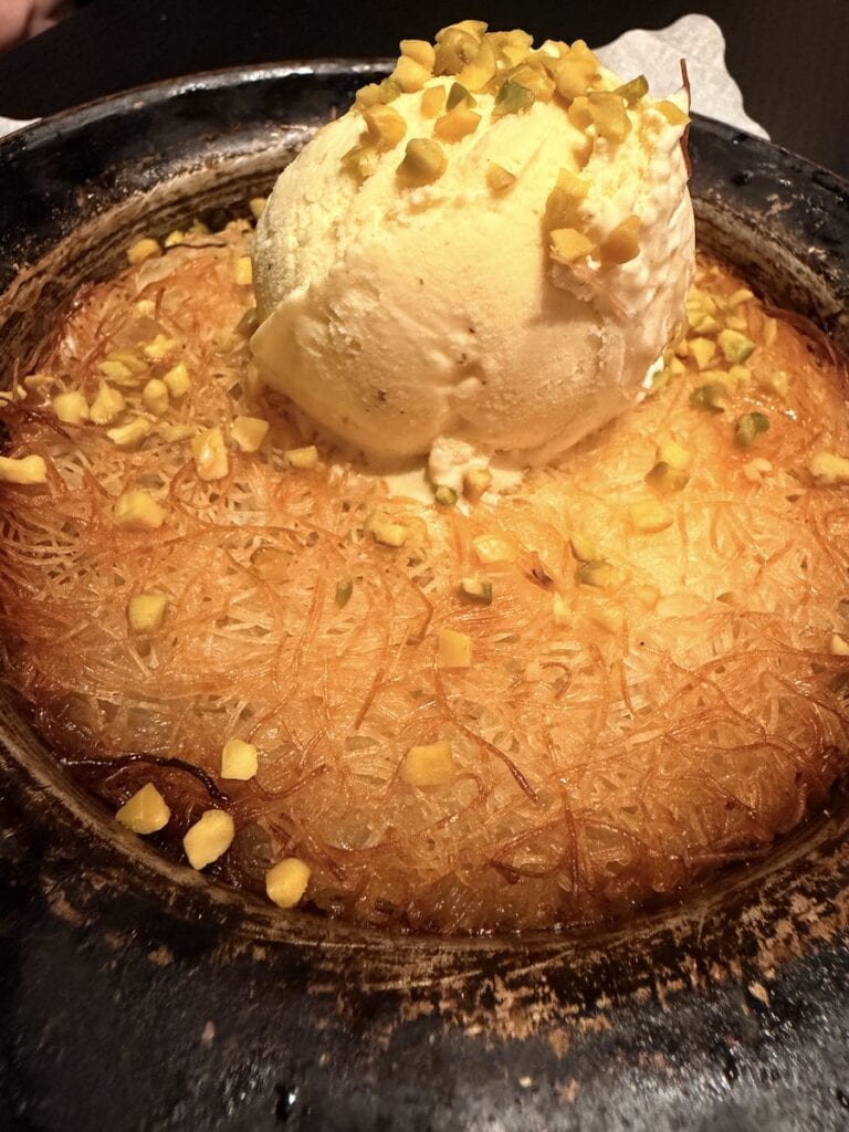 Nadines Nachspeise im Sultan Saray