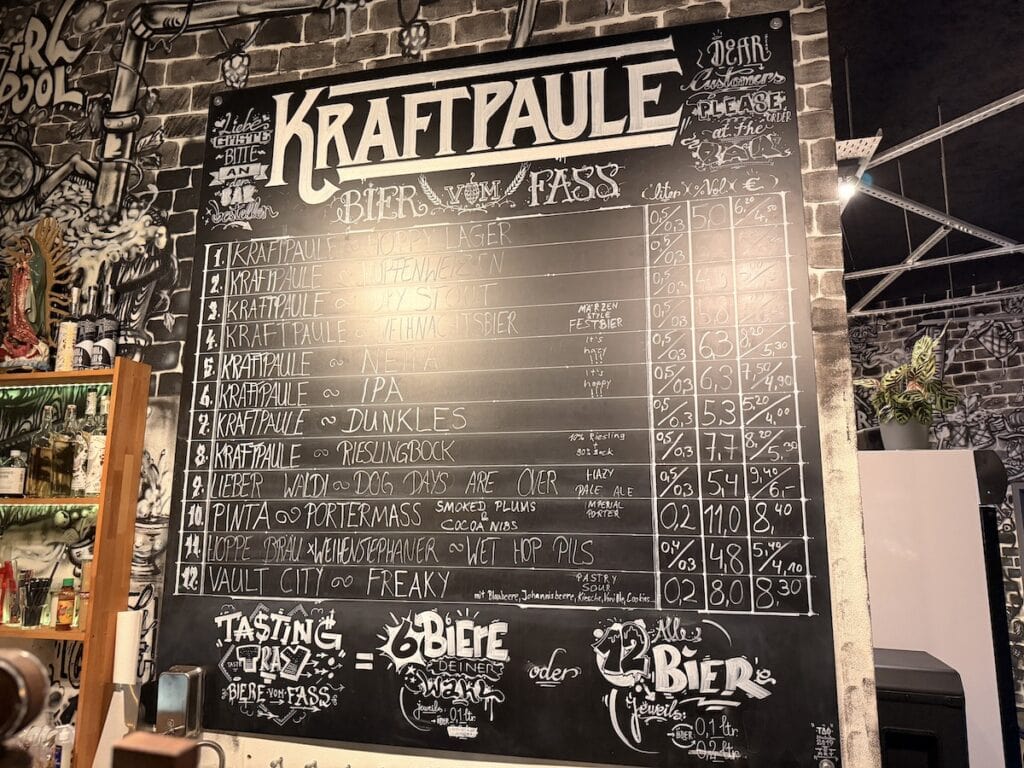 Kraftpaule: Biere on Tap am Freitag