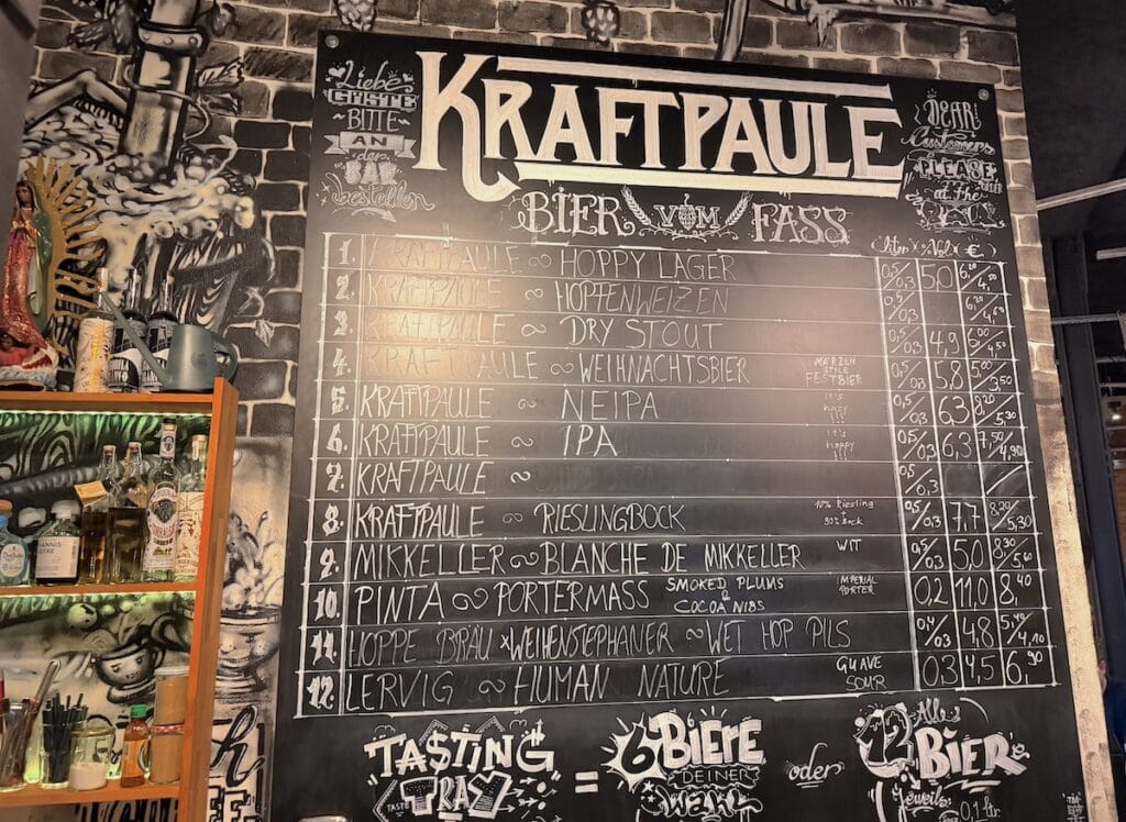 Barkarte im Kraftpaule