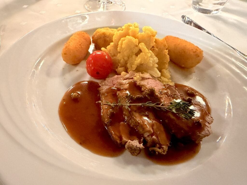 Hauptspeise am ersten Abend