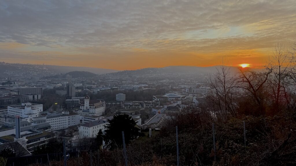 Und noch ein Sonnenuntergangsspaziergang in Stuttgart