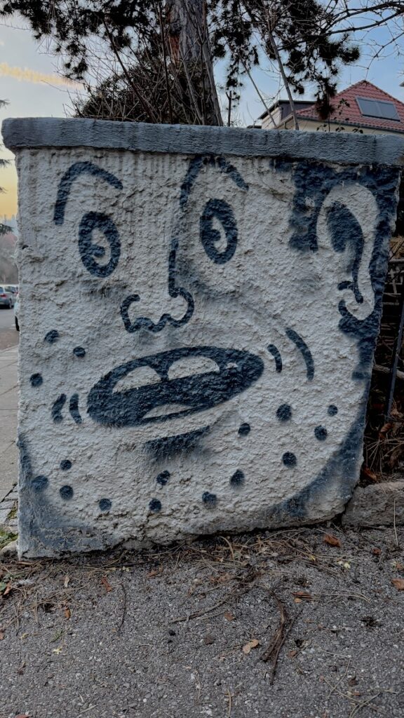 Graffiti unterwegs auf dieser Runde