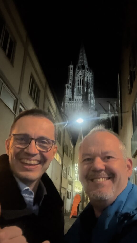 Sepp und ich in Ulm